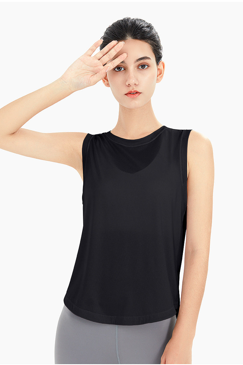 Quick-Dry Loose-Fit Women’s Sleeveless Sports Top