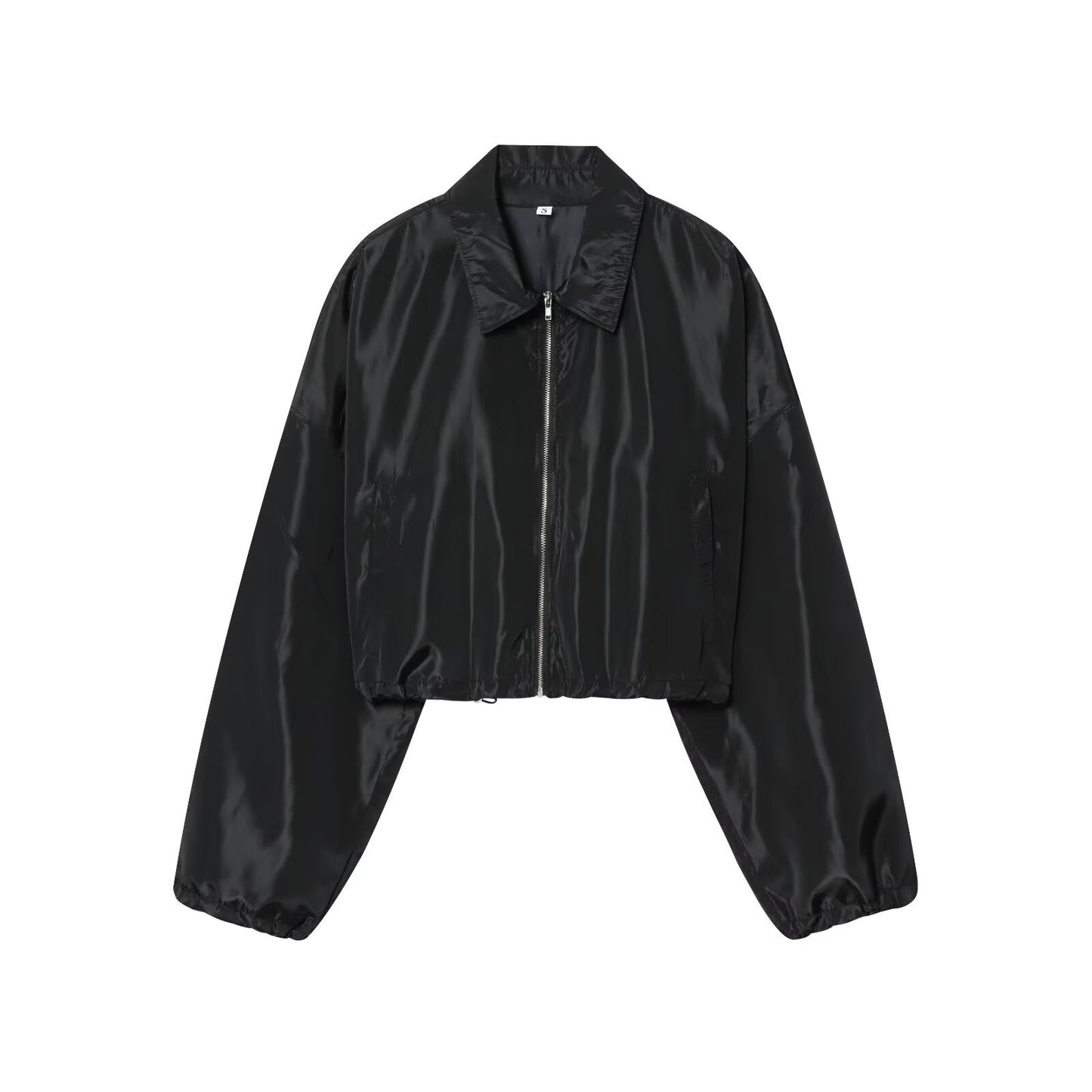 Lapel Short Jacket + A-line Skirt Set