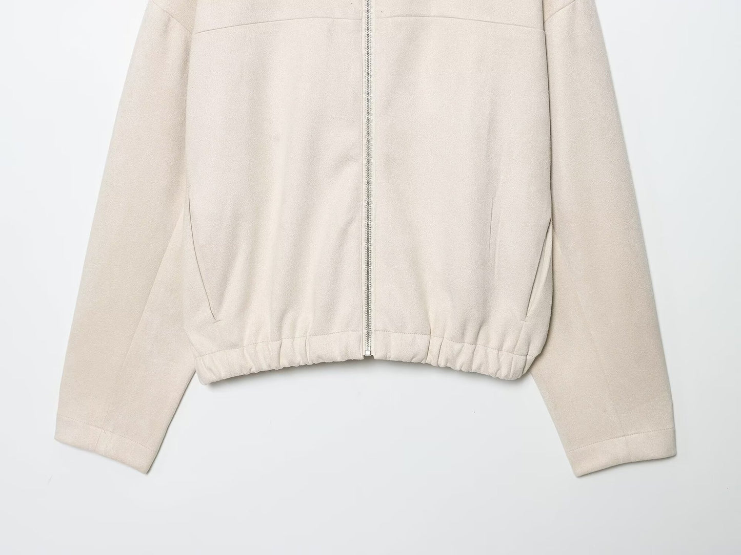 Round Neck Baseball Jacket