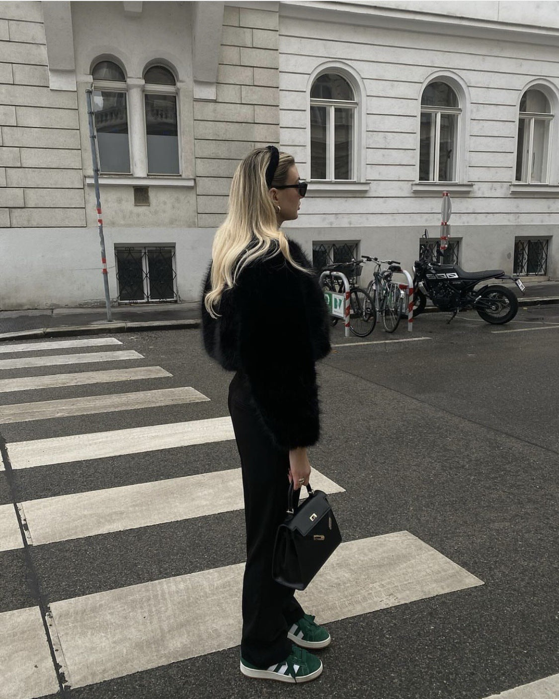 High Waist Faux Fur Coat