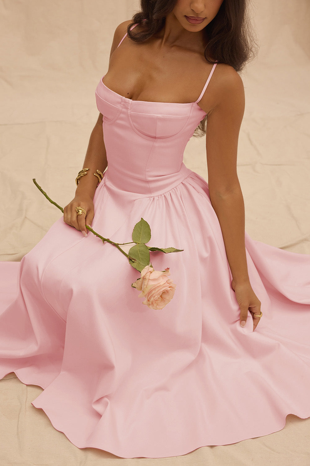 French Retro Long Dress