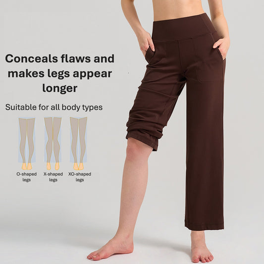 Loose & Breathable Straight-Leg Fitness Pants