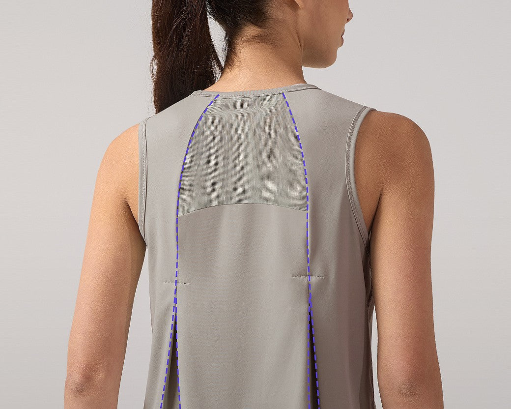 Mesh Short Sports Top for Women–Sleeveless & Round Neck