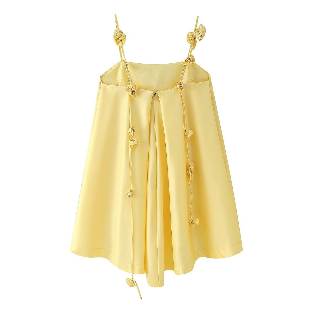 Flower Satin Suspender Skirt