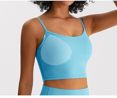 Breathable Padded Yoga Push-Up Bra with Beautiful Back Design