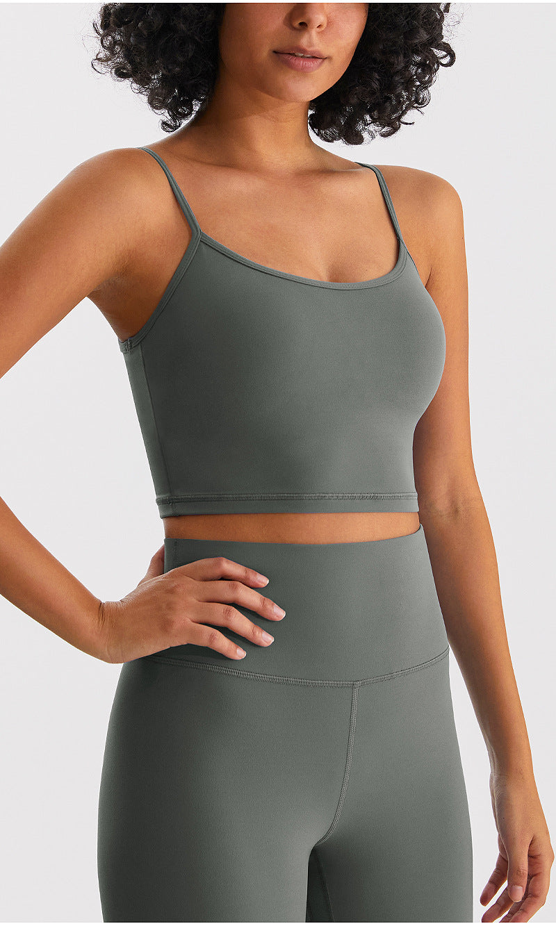 Breathable Padded Yoga Push-Up Bra with Beautiful Back Design