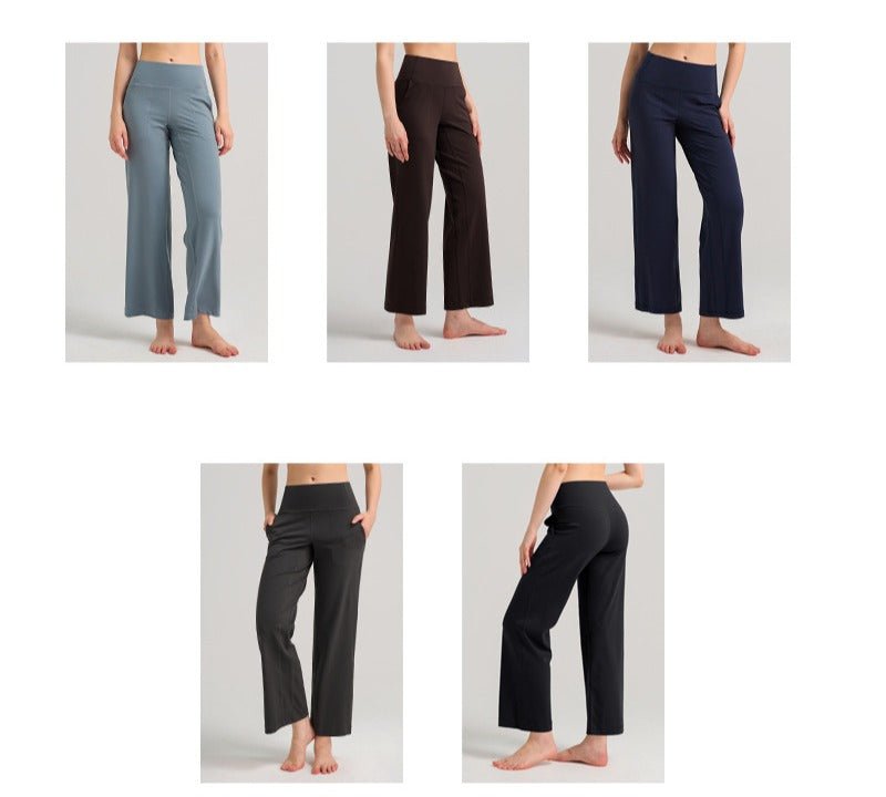 Loose & Breathable Straight-Leg Fitness Pants