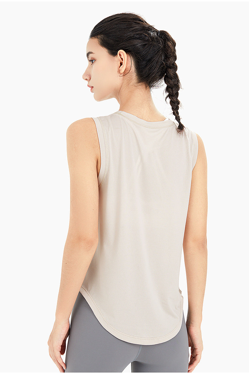 Quick-Dry Loose-Fit Women’s Sleeveless Sports Top