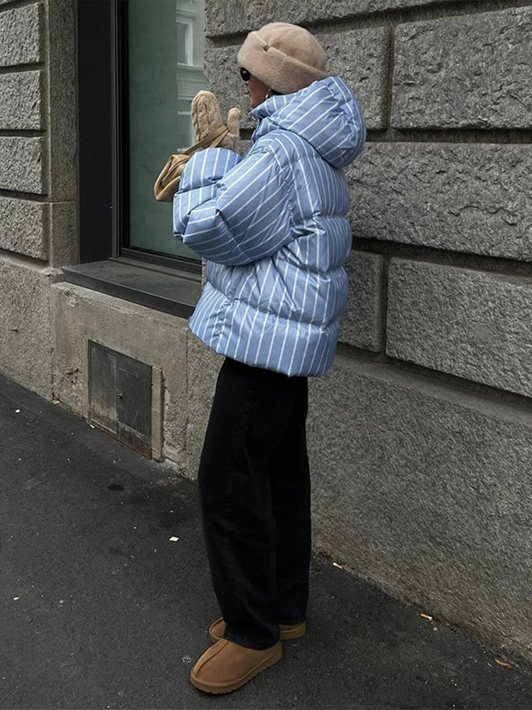 Detachable Hood Stand-Up Collar Jacket