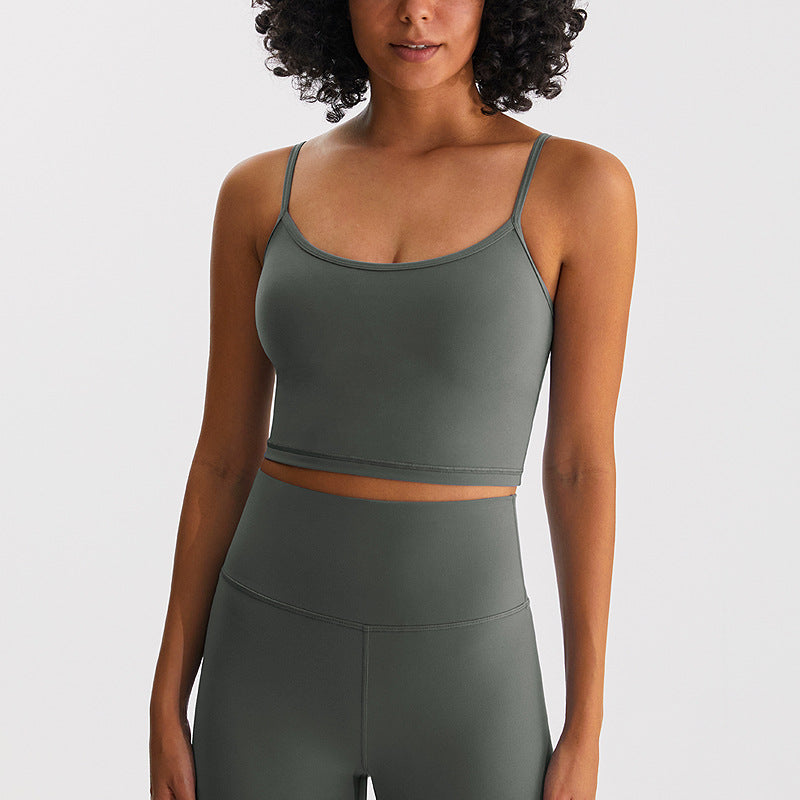 Breathable Padded Yoga Push-Up Bra with Beautiful Back Design