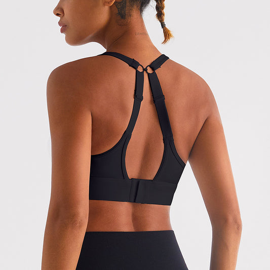Women's Shockproof Padded Backless Sports Bra