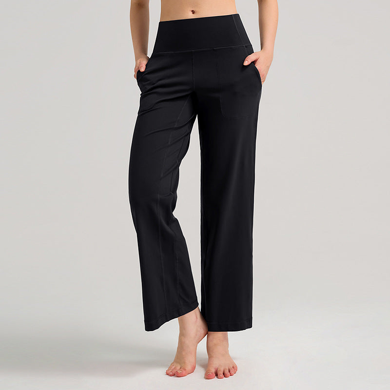 Loose & Breathable Straight-Leg Fitness Pants