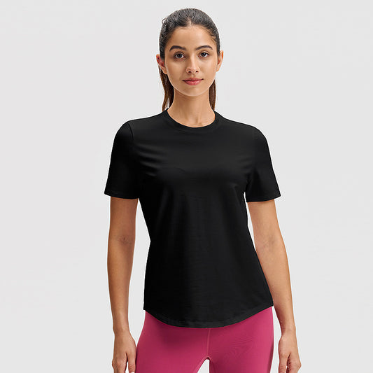 Simple Classic Short-Sleeved Round-Neck Sports T-Shirt