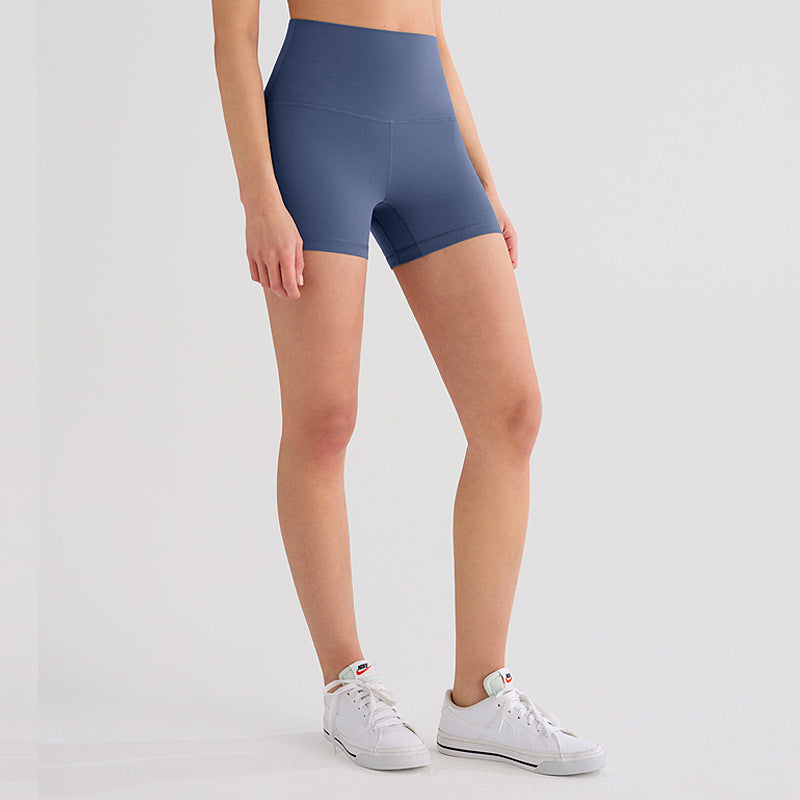 Brushed High-Waist Workout Shorts
