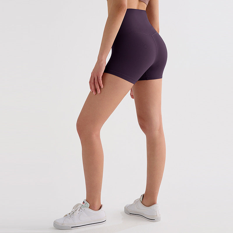 Brushed High-Waist Workout Shorts