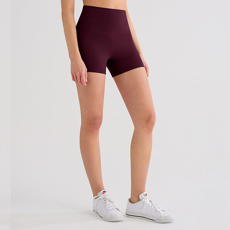 Brushed High-Waist Workout Shorts