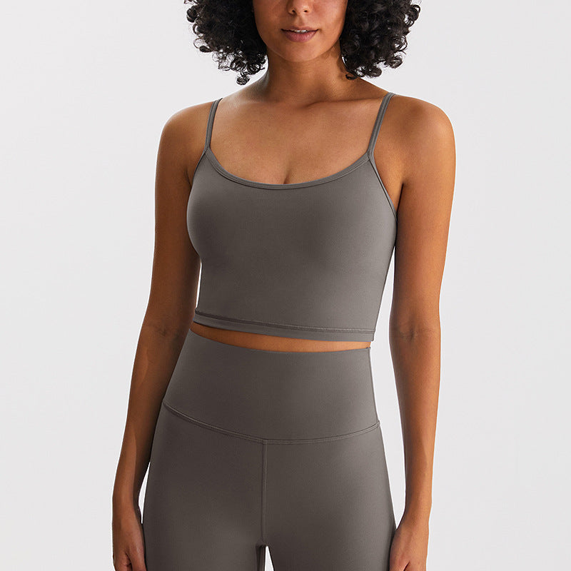 Breathable Padded Yoga Push-Up Bra with Beautiful Back Design