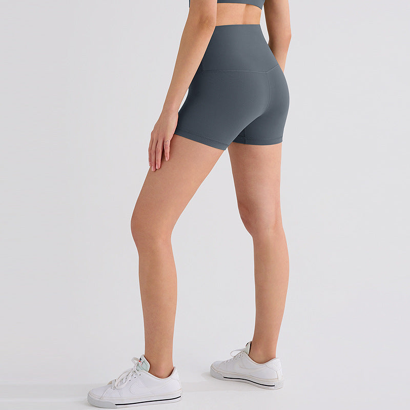Brushed High-Waist Workout Shorts