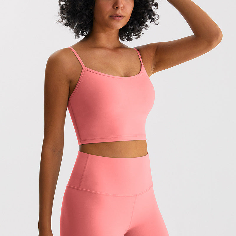 Breathable Padded Yoga Push-Up Bra with Beautiful Back Design