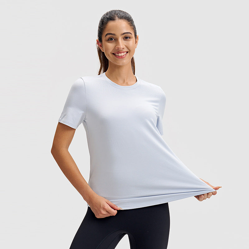 Simple Classic Short-Sleeved Round-Neck Sports T-Shirt