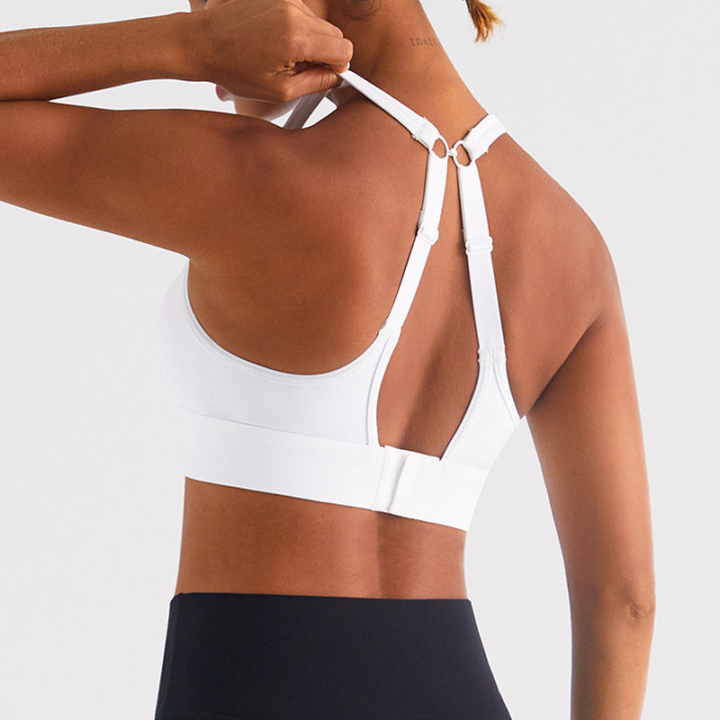Women's Shockproof Padded Backless Sports Bra